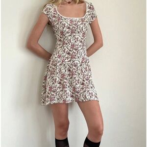 Motel Rocks Tipani Mini Dress in Vintage Bloom Ivory